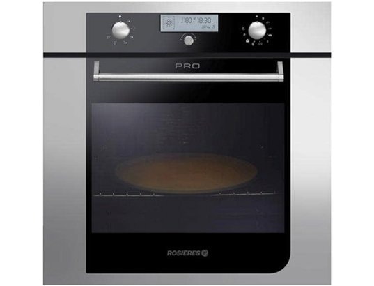 Four Encastrable Rosières RFZP6977IN - Pyrolyse, Chaleur Pulsée, 70L, Inox/Verre Fumé - Classe A