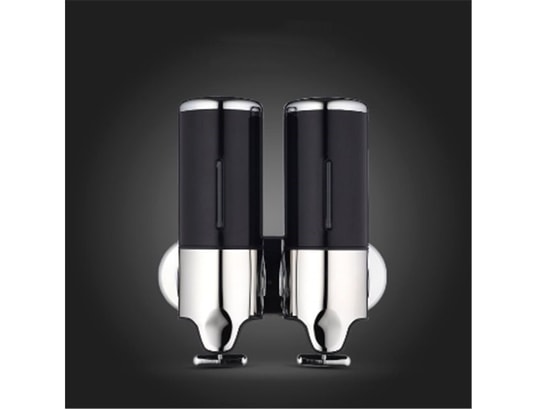 Distributeur Savon Liquide Acier Inoxydable Manuel Poussoir Shampooing