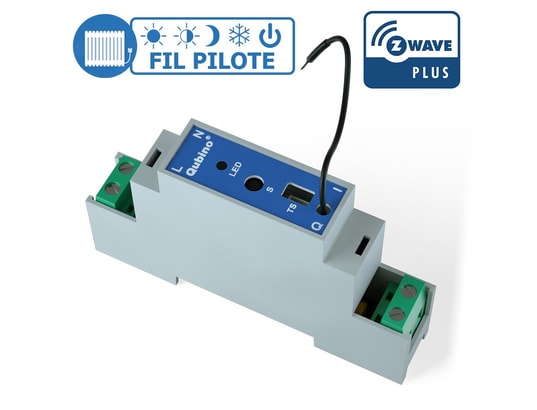 Module Rail Din Fil Pilote Z Wave Plus Qubino Qubino Qub Zmnhud