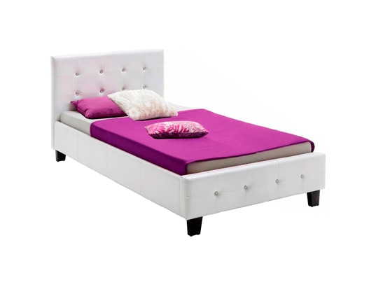 IDIMEX Lit Simple pour Adulte ou Enfant Biarritz Couchage 90 x 190 cm 1