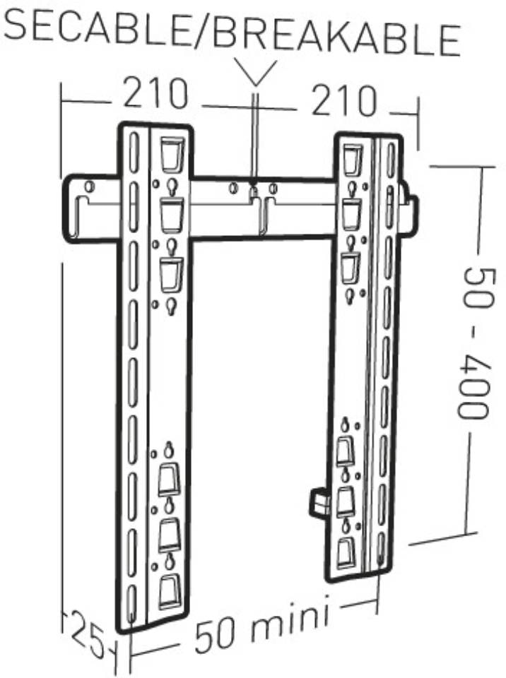 043320 ERARD Support de montage pour écrans 1932