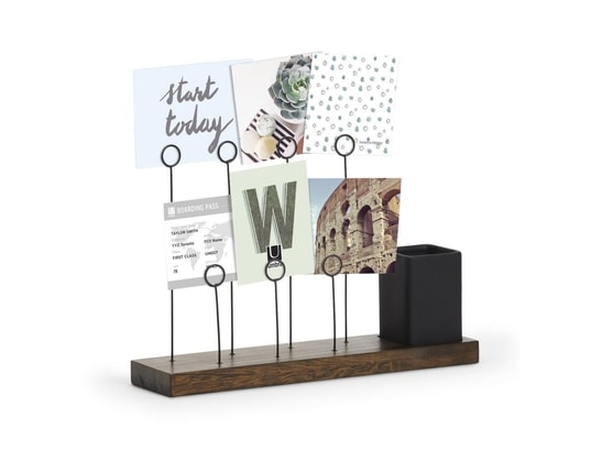 Lot De 10 Porte-Notes En Bois Rustique Avec Clip – Supports Mémo, Photos, Cartes, Numéros De Table – Style Campagne Chic