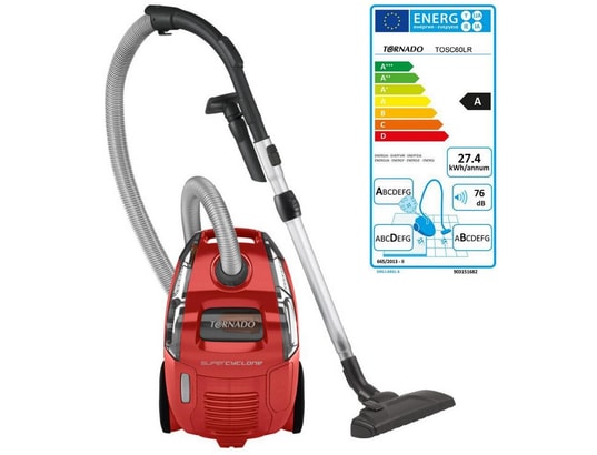 aspirateur sans sac adba 76db rouge tosc60lr TORNADO