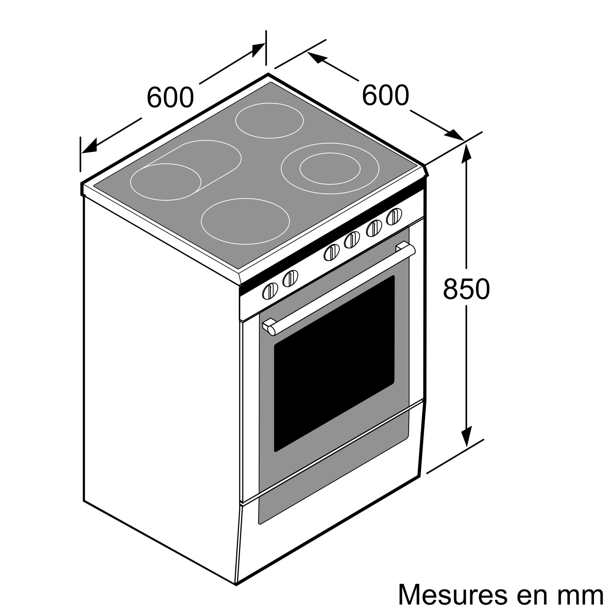 COCINA VITROCERAMICA 4 FUEGOS HORNO PIROLITICO BOSCH HKS79R220