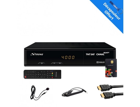 Sedea Récepteur Satellite + Carte Tntsat V6 + Câble Hdmi + Câble 12v
