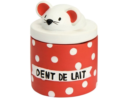 Boite à dents de lait à pois souris AMADEUS 30119