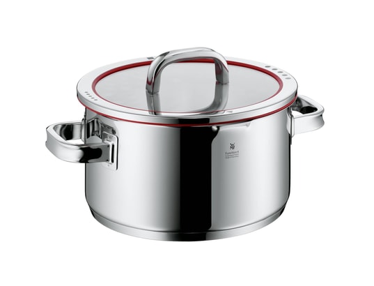 Marmite En Inox Crealys 10L - Couvercle Verre, Compatible Induction | Diamètre 28cm
