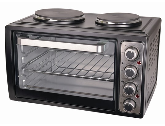 Tristar Four à convection, 2000 Watt, 60 L, inuterie 90 in, avec Lape Intérieure, Porte à