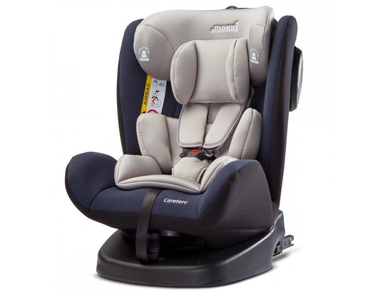 MOKKI Siege auto pivotant Isofix 0 36 kg Groupe 0123 Bleu CARETERO