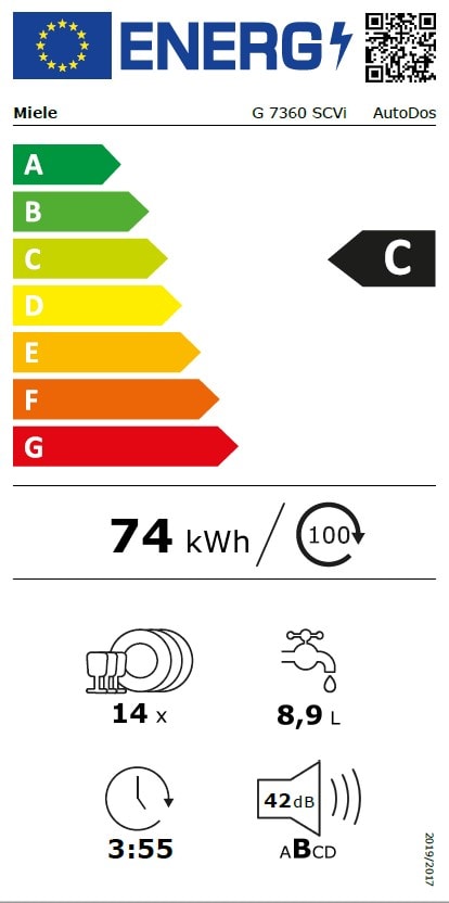 Lavavajilla panelable de 60cm G 7360 SCVi AutoDos