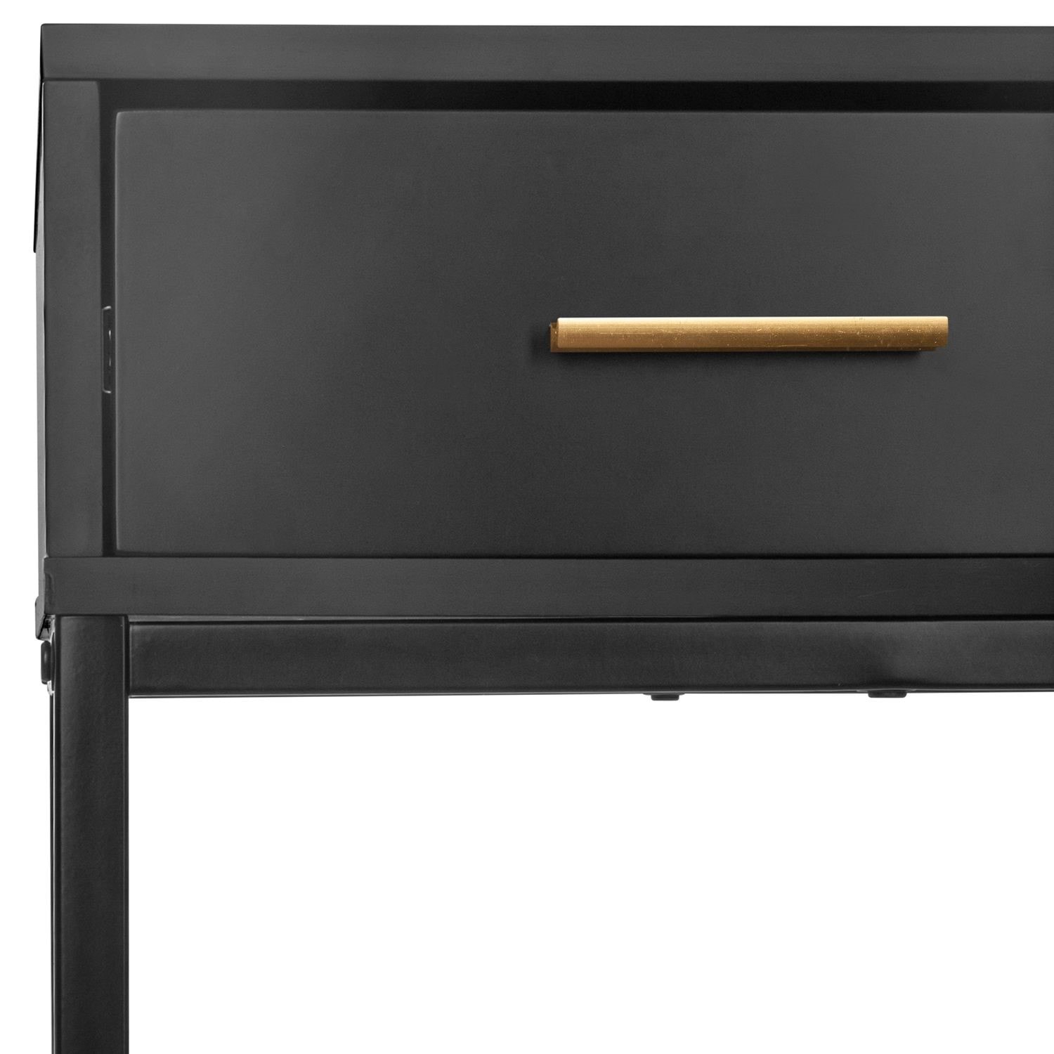 Console design tedy l. 100 x h. 80 cm noir ATMOSPHERA 512211