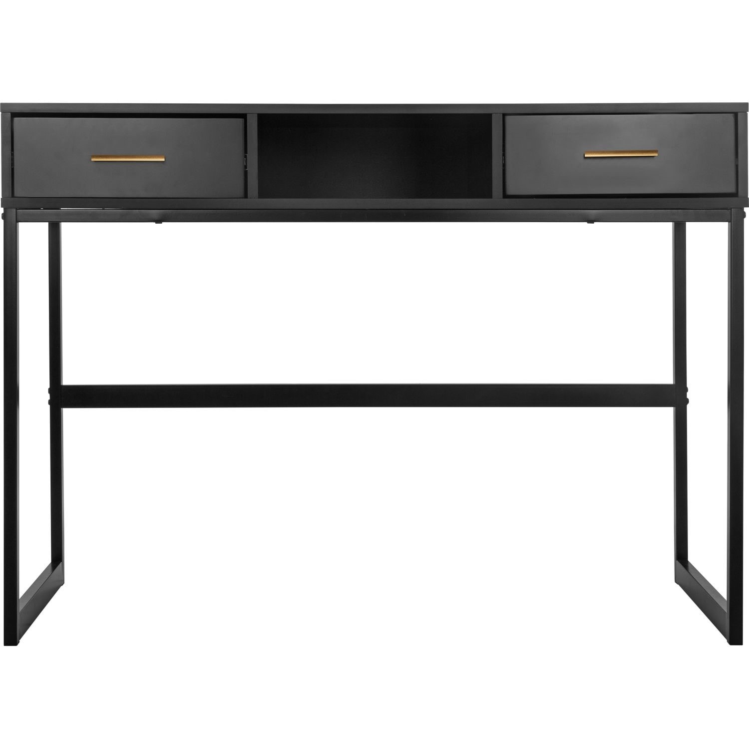 Console design tedy l. 100 x h. 80 cm noir ATMOSPHERA 512211