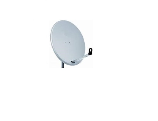 Parabole Satellite HDSAT 80cm Aluminium Blanc - Support LNB Intégré Pour Astra Et Eutelsat