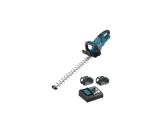 Taille-haies makita 36v - 2 batteries 18v 3.0ah - 1 chargeur rapide