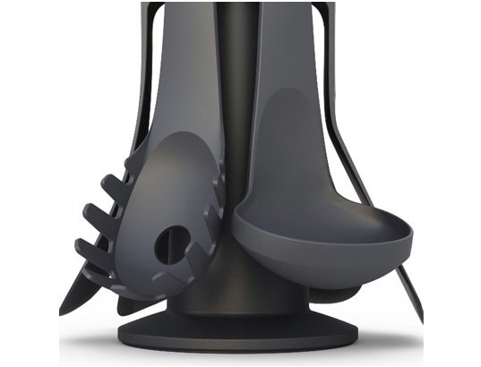 Set Ustensiles De Cuisine Joseph Joseph Elevate - 6 Pièces Avec Support Rotatif, Têtes Antiadhésives, Silicone - Opale