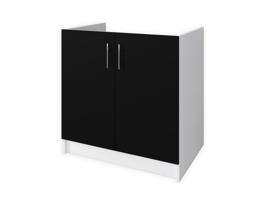OBI Meuble sous évier L 80 cm - Noir mat TBD