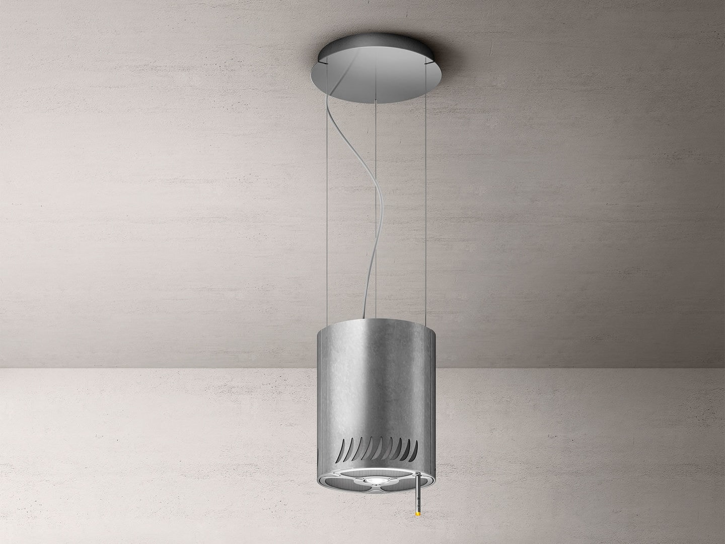 Hotte decorative ilot ELICA NAKED URBAN ZINC/F/25 Pas Cher - UBALDI.com