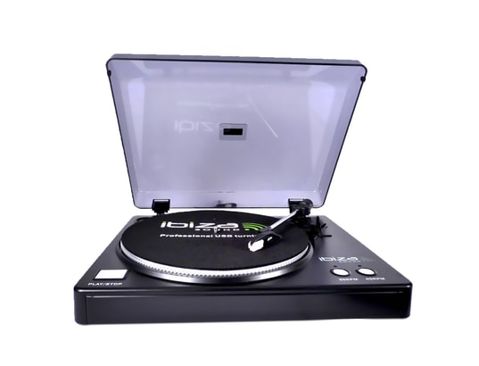 Platine vinyle USB 33 et 45trs avec logiciel AUDACITY - IBIZA LP200