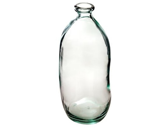 Vase bouteille en verre recycl h73 transparent atmosphera