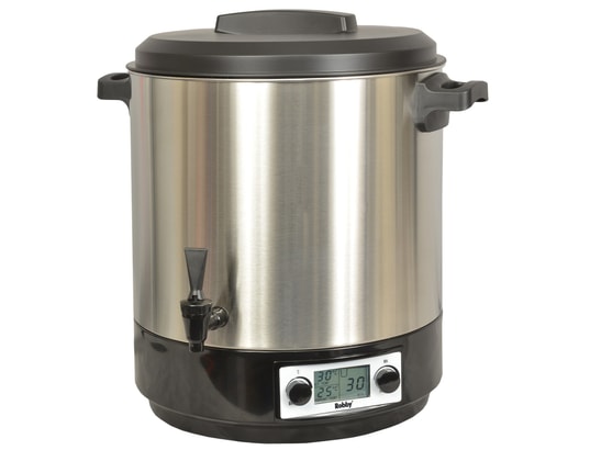 Stérilisation Bocaux Robinet Stérilisateur Bocaux Kitchen Chef 31L - Cuve Inox 304 - Robinet - Minuteur - 2100W Autoclave Bocaux Inox