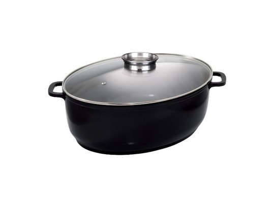 Cocotte Baumalu 29 Cm Fonte émaillée Grise - Fabriquée En France