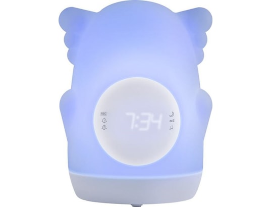 Réveil veilleuse éducatif Bigben AKSO avec sons et lumières - Mobilier enfant