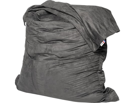 Pouf Géant Sceno Hill Rouge Velours Côtelé – 125 X 175 Cm, Housse Lavable, Fabriqué En France