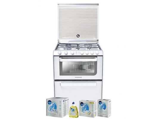 Lave-vaisselle posable blanc 6 couverts 60cm combiné four table de