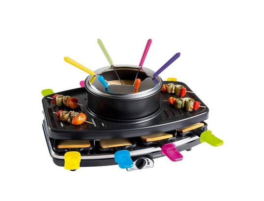 Appareil à fondue - Inox - 1,6L - 6 personnes - Thermostat réglable