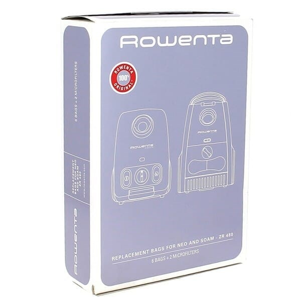 Distri+ - Lot De 5 Sacs Aspirateur Papier Pour Rowenta Neo, Soam, ZR480, RO420, RO450, RO460, RO1233