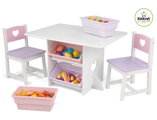 Ensemble table et chaise enfant KIDKRAFT Table Et Chaises Coeur