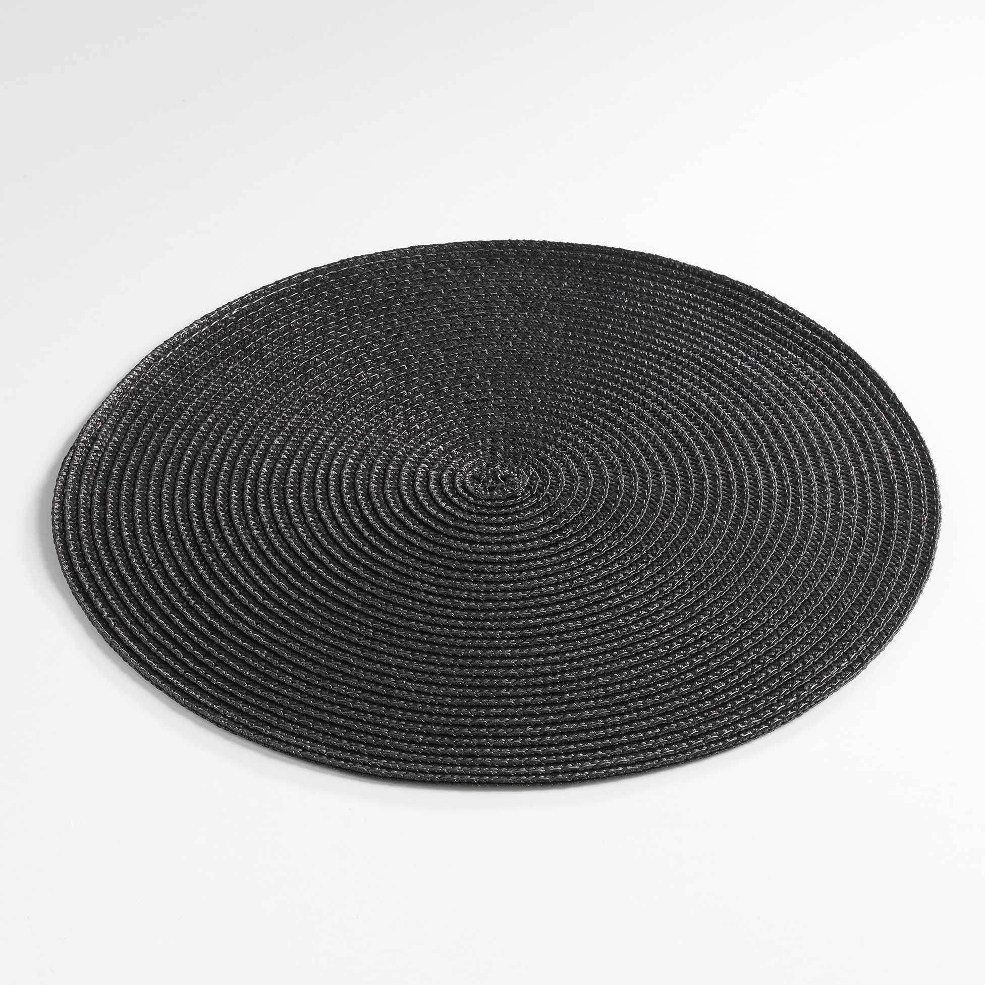 Set de table rond 35 cm polypropylene zebulon chocolat