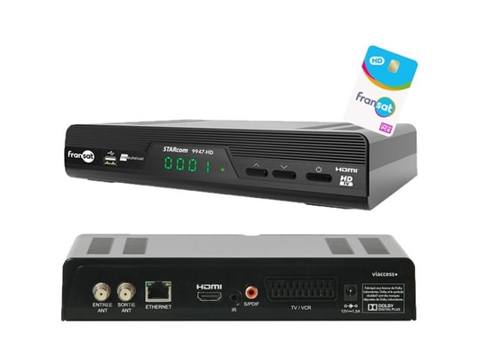 Récepteur Satellite DIGIHOME DSF 300 TNB TNTSAT HD - Avec Carte 4 Ans - Fonction Enregistrement USB PVR - 2