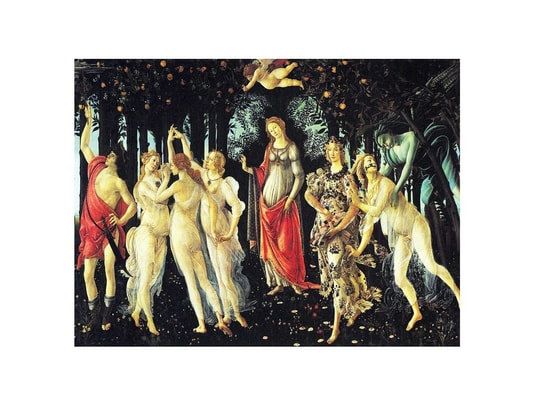 Tableau, impression sur toile - le printemps sandro botticelli - cm