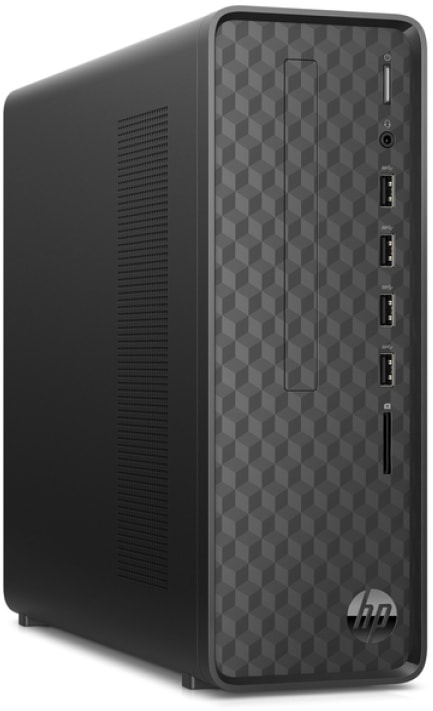 HP Slim S01-aF1037nf, PC De Bureau Intel Celeron J, 4 Go RAM, 128 Go EMMC, Windows 11, Gris