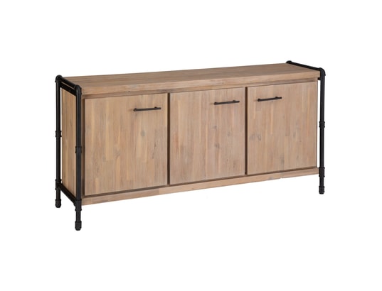 Buffet design bois et m tal industriel siam l. 160 x h. 80 cm