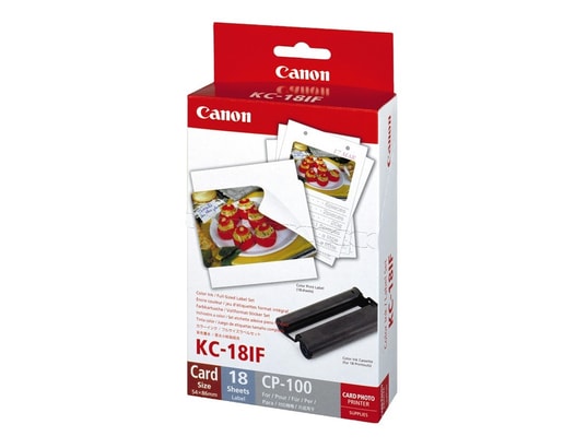Canon Selphy CP-1500 Blanc & KC-18IF Kit 18 Impressions Format Carte De Cru00e9dit Autocollant 5,4 X 8,6 Pour SELPHY CP1300, CP1200, CP1000, CP900, CP910 Canon Selphy Cp1500