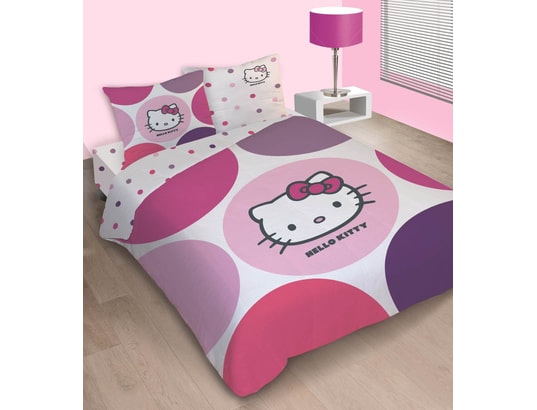 Parure de lit housse de couette CTI Parure hdc 200x200 + 2 to Hello