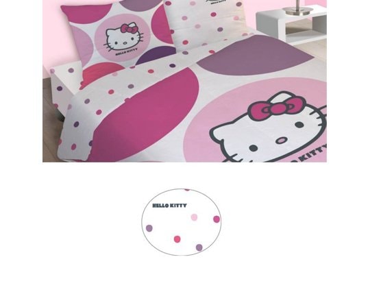 Parure de lit housse de couette CTI Parure hdc 200x200 + 2 to Hello