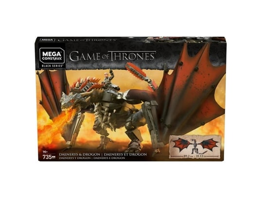 MEGA CONSTRUX Mega construx game of thrones drogon 50 cm gkg97 briques de construction 16 ans et