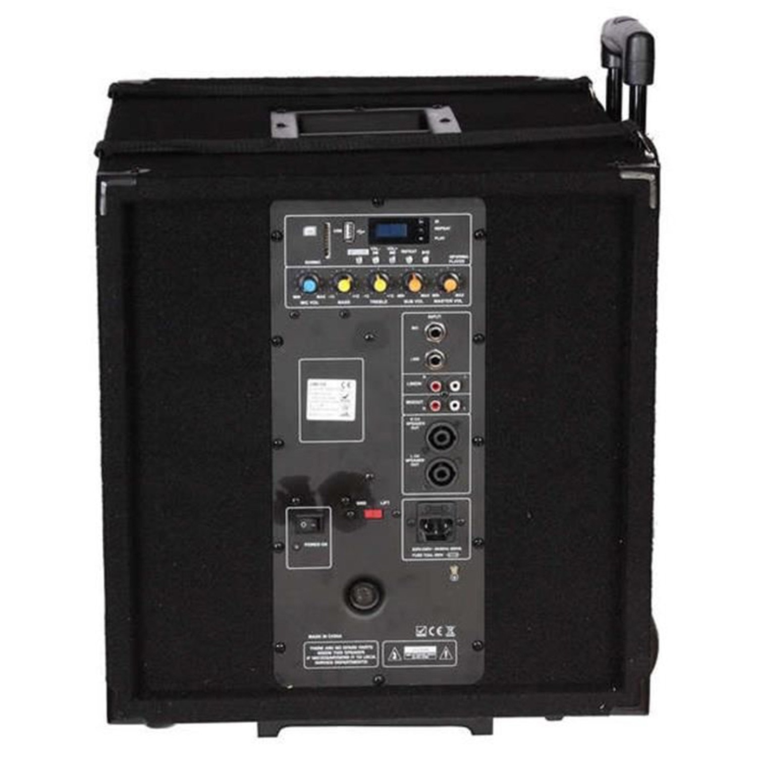 Caisson De Basse 12" BM Sonic 1208-SOLO - 600W Bi-Ampli, Bluetooth, USB, Réglages Graves/Aigus