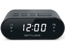 Radio Réveil Muse M 186 CMR Gris - Double Alarme, Radio PLL, Design Simple Et Fonctionnel