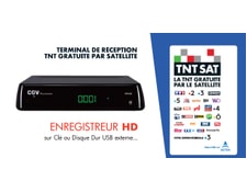 Décodeur Satellite HD - SERVIMAT - Vega 3 - TNTSAT - HDMI - USB