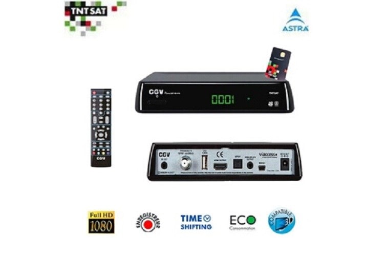 Adaptateur TNT HD Premio Sat HD-W7 - Neuf - Avec Carte TNTsat 4 Ans Incluse