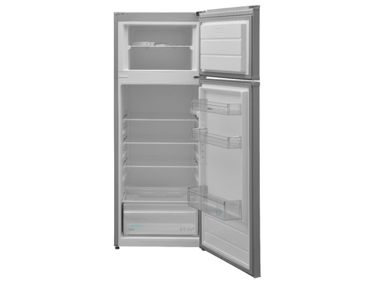 Réfrigérateur-congélateur Sharp Haut - 213 Litres, Inox - Largeur 54 Cm, Hauteur 144 Cm - Classe A, éclairage LED