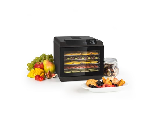Zeegma Dry Chef Déshydrateur Alimentaire 500W - 6 Plateaux Modulables, Timer 72h - Pour Fruits, Légumes, Viande