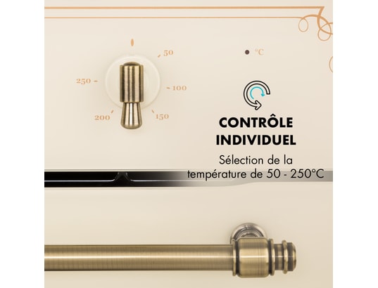 Four Encastrable KLARSTEIN Victoria - 70L, 9 Fonctions, Chaleur Tournante | Design Rétro | Nettoyage Facile | Classe A