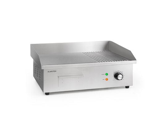 Griglia Elettrica Klarstein Grillmeile 3000GR Pro - Piastra In Ghisa 54x35 Cm, 3000W, Doppia Superficie Liscia E Ondulata - Foto 3