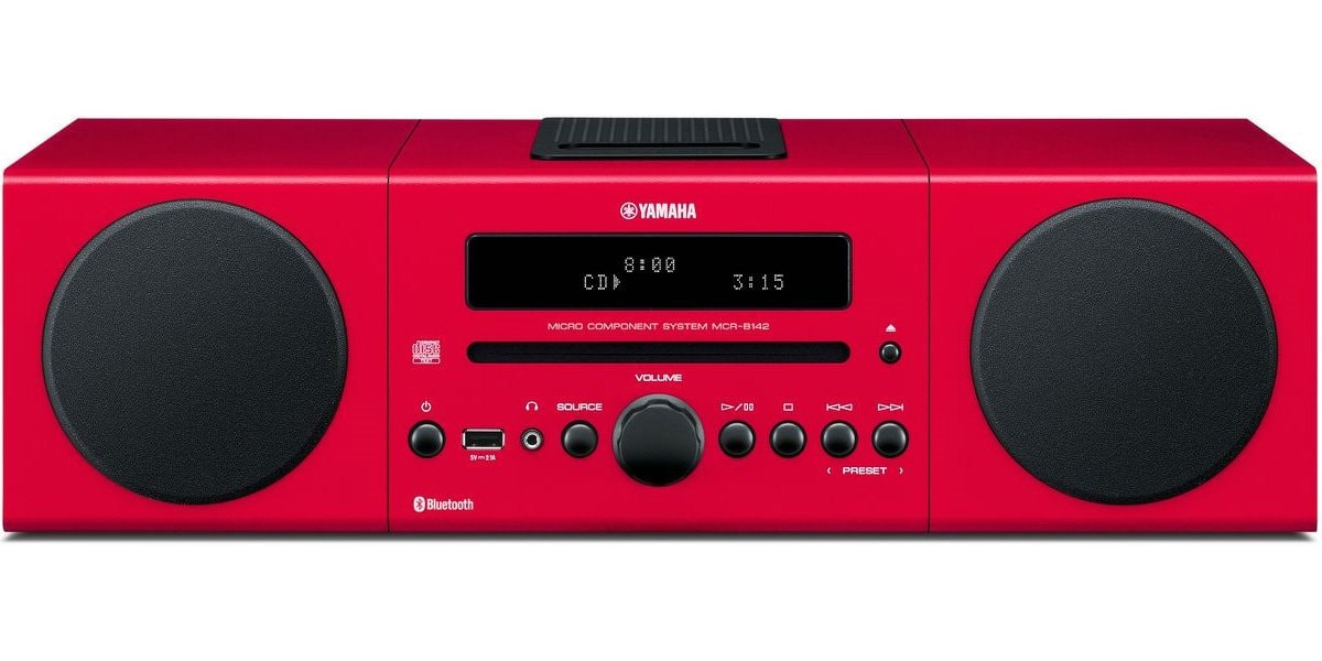 YAMAHA マイクロコンポーネントシステム MCR-B142 レッド （ヤマハMCR 