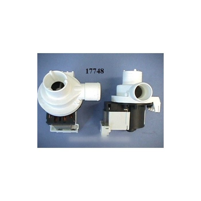 Pompa Di Scarico Originale Per Lavatrice Ariston Hotpoint, Codice Ricambio C00143766, Pezzo Di Ricambio Controllato